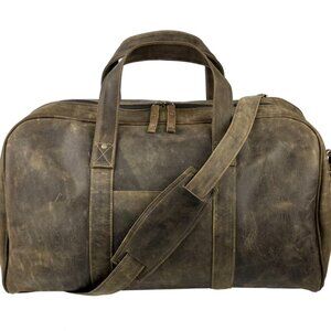 WINSTON COLLECTION Country Club Duffel Bag in Crazy Horse Leather Unisex